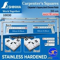 ราคา SHINWA ฉากสแตนเลสมาตราฐาน JIS ขนาดกลาง - Carpenter's Square,Hard Chrome Finish [Brand: Shinwa] (9920855791)