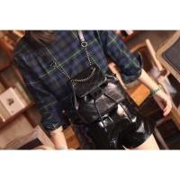 ราคา กระเป๋าเป้หนังแท้ทรงchanel วัสดุตัวกระเป๋าทำจากหนังวัวแท้100% อะหลั่ยสีเงินดำ ด้านหลังมีช่องซิป (1554482876)