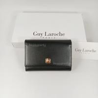 ราคา Guy Laroche แท้!! กระเป๋าสตางค์ผู้หญิง ใบกลางสามพับ สีดำ หนังเรียบ ผิวด้าน อะไหล่สีทอง (25894301880)
