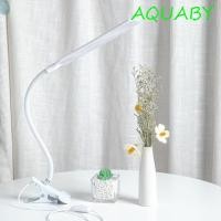 ราคา โคมไฟตั้งโต๊ะ LED AQUABY, 360°พับพร้อมที่หนีบ นํา โคมไฟตั้งโต๊ะแบบหนีบ, แบบพกพา ยูเอสบี ขับเคลื่อนไฟอ่านหนังสือแบบยืดหยุ่นแบบปรับได้ป้องกันดวงตา (49357349152)