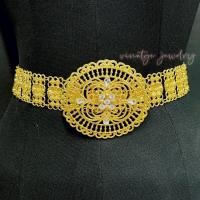 ราคา เข็มขัดใส่กับชุดไทย เข็มขัดสีทอง เอว 36นิ้ว Belt (7533618994)
