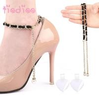 ราคา ลิสดิส รองเท้าส้นสูงสายรัด,ข้อเท้าถือเข็มขัดป้องกันการลื่นไถลผู้หญิงเชือกผูกรองเท้า,ผู้หญิงรองเท้าส้นสูงตกแต่งโซ่กําไลข้อเท้ารองเท้าส้นสูงจับส้นวงรองเท (55956276270)