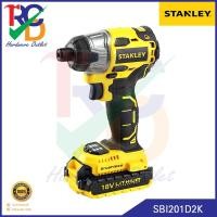 ราคา STANLEY สว่านไขควงกระแทกไร้สาย 18V Brushless รุ่น SBI201D2K รับประกัน 2 ปี (6559332012)