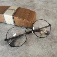 ราคา แว่นวินเทจ CHINTA กรอบแว่นตา Gothic Art กรอบสีดำรมควันทอง ทรงกลมใหญ่ เลนส์ใส แข็งแรง นำไปตัดเลนส์สายตา ใส่ได้ ชาย หญิง​ (6342901932)