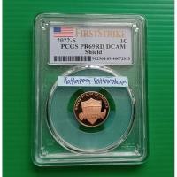 ราคา เหรียญเกรด PCGS PR69RD DCAM First Strike -Lincoln Cent Shield Proof 2022-S (28409430283)