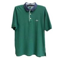 ราคา เสื้อโปโล Polo เสื้อคอปก แขนสั้น สีเขียว สีพื้น ปักอก แบรนด์ LACOSTE มือสอง สภาพดี (25642752027)