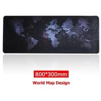 ราคา Mouse Pad แผ่นรองเมาส์ เกมมิ่ง ขนาดใหญ่ 80 x30 CM แผ่นรองเมาส์ แบบยาว คีย์บอร์ด เกมเมอร์ ลายแผนที่โลก สีดำ (4208752088)