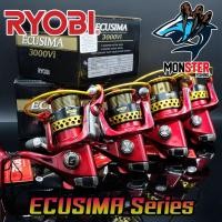 ราคา รอกสปินนิ่งเรียวบิ RYOBI ECUSIMA 1000Vi/2000Vi/3000Vi/4000Vi/6000Vi/8000Vi (RED) (3101124252)