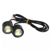 ราคา 2 ชิ้น ไฟตาแมว Daylight Sport light LED โคมไฟสปอตไลท์ติดมอเตอร์ไซต์ ไฟติดรถ ไฟเพิ่มแสงสว่าง 12V (27936235986)