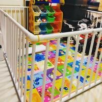 ราคา ส่งฟรีเอกชน คอกกั้นเด็ก(มือ2) สูง 70cm 200 * 200 CM ระยะห่างซี่ 7.5cm #คอกกั้นเด็ก #ที่กั้นเด็ก #คอกกันเด็ก (4015633615)