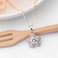 ราคา สร้อยคอพร้อมจี้เพชร สร้อยสองกษัตริย์ จี้เพชรใส่ออกงาน สร้อยคอ18k (4825238187)