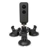 ราคา Triple ถ้วยดูด Mount ขาตั้งกล้องและสกรูสําหรับ Insta360 Go Ultra/X5/X4/X3/Go 3s/X 4/ONE X 2/DJI Action 4 3 2/Gopro Hero สําหรับกระจกรถยนต์กระจก (49806019347)