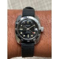 ราคา นาฬิกาดำน้ำไซด์เล็กแบรนนักบินดัง Breitling ยุคแรกๆมาสภาพเกือบ Nos ระบบออโต Vintage Diver Watch Wakmann By Breitling (41223961239)