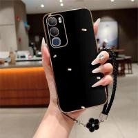 ราคา Soft Case Vivo Y19s / Y19 Pro Plating Glossy Free Lanyard Flower Handphone (48406430330)