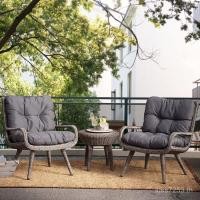 ราคา ลานระเบียงเฟอร์นิเจอร์เก้าอี้หวายโซฟาโต๊ะเก้าอี้พักผ่อนโซฟาโซฟาวิลล่าห้องนั่งเล่นที่ทันสมัยกลางแจ้งรวมกันหวายเทียม 2ET (54254343280)