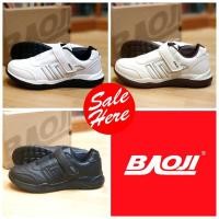 ราคา Baoji เบาจิใหม่ 2021 รองเท้าผู้ชายแบบเทปแปะ สีขาว สีครีม สีดำ 41-45 (8823941617)