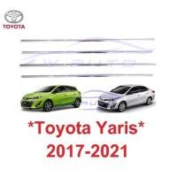 ราคา คิ้วขอบกระจก ชุบโครเมี่ยม TOYOTA YARIS 2017 - 2021โตโยต้า ยาริส คิ้วขอบหน้าต่าง ขอบหน้าต่าง คิ้วประตู 2018 2019 2020 (18471662620)