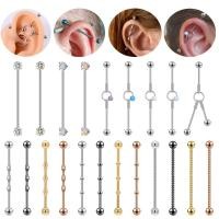 ราคา เครื่องประดับต่างหูเจาะหูสแตนเลส Cz 14 กรัม / 16 กรัม 1 ชิ้น (10126056848)