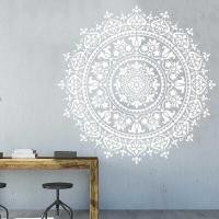 ราคา Stickers (Wall And Decals)Complete Mandala Flower Decals Wall Stickers For Living Room Home Decor (25026576597)