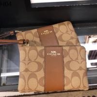 ราคา พร้อมส่งที่ไทย!! #Coach คล้องมือ size S ลายซี คาดน้ำตาลอ่อน รุ่น COACH F58035 IMITATION-GOLD/KHAKI/SADDLE 2 (10529471198)