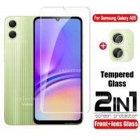 ราคา 2in1 ฟิล์มกระจกนิรภัยกันรอยหน้าจอ แบบโค้ง เต็มจอ HD สําหรับ Samsung Galaxy A05 A05S A25 5G (19584588584)