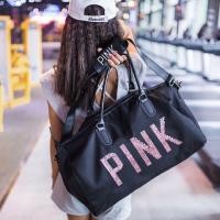 ราคา พร้อมส่ง กระเป๋าเดินทางสไตล์ Victoria's Secret Pink bling duffle bag (758182941)