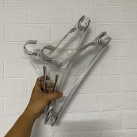 ราคา ไม้แขวนเสื้ออลูมิเนียมรูปตัว ค แบบพิเศษ 10 ชิ้น (42913515621)