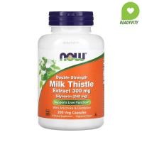 ราคา NOW Foods, Milk Thistle Extract, Double Strength, 300 mg, 200 Veg Capsules (24616130512)