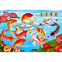 ราคา โปสเตอร์ รูปวาด ปลาคาร์ฟ ปลามงคล ภาพมงคล เสริมฮวงจุ้ย Fancy Carp 鯉 POSTER 24”x35” Inch Fish Koi Kohaku V3 (4448118251)