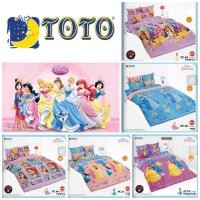 ราคา [ของแท้%] ชุดผ้าปูที่นอน+ผ้านวม (ขนาด 3.5, 5, 6 ฟุต) Disney Princess (เจ้าหญิง) TOTO เครื่องนอนโตโต้ ลายการ์ตูน (820903174)