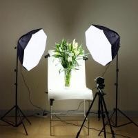 ราคา สตูดิโอถ่ายภาพ ไฟสตูดิโอ 70cm Softbox แปดเหลี่ยม Octagon ไฟต่อเนื่อง ซอฟบ็อก ไฟถ่ายภาพ มีขาตั้ง+หลอดไฟ (21864282527)