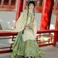 ราคา Ming Made Hanfu หญิงเดิม [Dream ปากกาดอกไม้ดิบ] Stand-Up Collar เสื้อยาวอุตสาหกรรมหนักปัก Cloud ไหล่ Hor20251025 (51650163716)