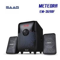 ราคา ลำโพงบลูทูธ SAAG Bluetooth SPEAKER ลำโพง SAAG METEORA EM-3698F 2.1 กำลังขับ 28W (BLACK) (15055863128)