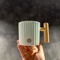 ราคา แก้วลายไล่ระดับสีเขียวมิ้นต์สำหรับ Starbucks 375ml (28962214474)