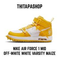 ราคา NIKE AIR FORCE 1 MID X OFF-WHITE WHITE VARSITY MAIZE (24452170223)