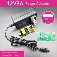 ราคา สายชาร์จ micro usb baseus 12V3A อะแดปเตอร์12v2a เน็ตบุ๊ค led จอแสดงผลโคมไฟตั้งโต๊ะสายไฟ Type-c อินเทอร์เฟซ5v4a (42879435131)