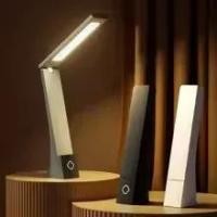 ราคา โคมไฟตั้งโต๊ะ LED แบบพับได้แบบชาร์จไฟได้และปลั๊กอินไฟอ่านหนังสือถนอมสายตาห้องนอนไฟโต๊ะข้างเตียง (45207364118)