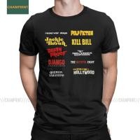 ราคา เสื้อยืดโอเวอร์ไซส์เสื้อยืด พิมพ์ลายภาพยนต์ Quentin Tarantino Filmography Kill Bill Pulp Fiction Director สําหรับผู้ชายS (20659038281)
