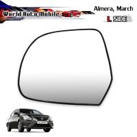 ราคา เนื้อเลนส์กระจก เลนส์กระจกมองข้าง ข้าง ซ้าย ใส่ Nissan March, Almera ปี 2012-2019 Nissan March, Almera (8223272218)