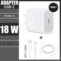 ราคา ชุดชาร์จ iphone 12 สาย+หัวชาร์จ usb-C 18W Power Adapter และ USB-C to Lightning Cable 1m (7063553110)