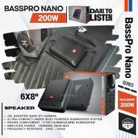 ราคา ซับบ๊อกbass box เบสบ๊อกซ์ subbox JBL BASSPRONANO SERIES มีแอมป์ในตัวขนาด 6x8 นิ้ว รีโมทปรับเสียง (53351285999)