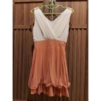 ราคา เดรส ผ้าชีฟอง สีส้มโอรส (21766917187)