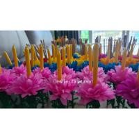 ราคา ดอกไม้เทียน ดอกไม้ธูป คละสี ลอยกระทง (30 ดอก) พร้อมส่ง (27667177649)