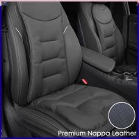 ราคา เบาะรองนั่งในรถยนต์ Nappa Leather Velvet Lining Car Seat Cover Universal Auto Seat Protector Pad (26981731253)