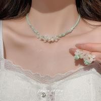 ราคา เดรช แมวตาเรซิ่นวานิลลาดอกไม้จี้คริสตัลสร้อยคอต่างหูชุดป่าสดหวานกระดูกไหปลาร้าโซ่เครื่องประดับ (41150190806)