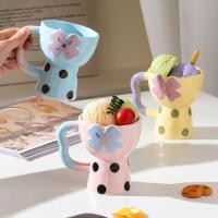 ราคา ดอกไม้ กุณโฑ ถ้วยไอศครีมน่ารักถ้วยเซรามิกถ้วยขนมถ้วยไอศครีมแก้ว (29383014170)