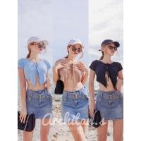 ราคา archi.sty พร้อมส่งจากไทย ส่งด่วนได้☔️ เสื้อครอปผูกอก ชายเเหลม! เนื้อผ้าร่อง✨ใส่คลุมบีกีนีาได้ เสื้อคลุมบีกีนี่ (23447023077)