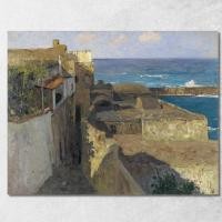 ราคา Narrow Alley In Forio Alfred Zoff, azf33 ภาพพิมพ์บนผ้าใบแคนวาส (26027360270)