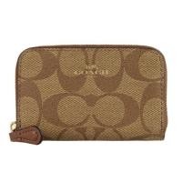 ราคา Coach กระเป๋าใส่เหรียญ ZIP AROUND COIN CASE IN SIGNATURE CANVAS (13215641585)