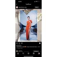 ราคา [Used once] เดรสออกงานไหล่เดี่ยว สีส้มอิฐ แบรนด์ Made Of Fabric แท้ 100% (42574994965)